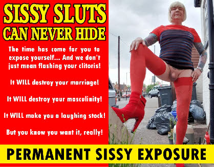 Permanent online sissy exposure
