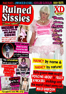 Sissies exposed in adult magazine